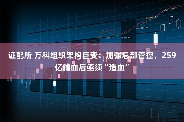 证配所 万科组织架构巨变:加强总部管控,259亿输血后亟须“造血”