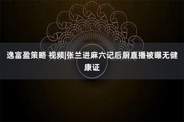 逸富盈策略 视频|张兰进麻六记后厨直播被曝无健康证