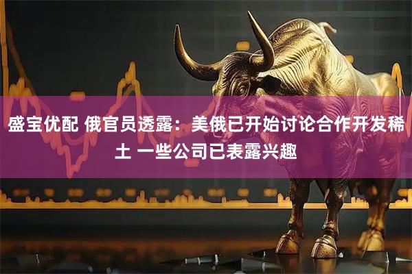 盛宝优配 俄官员透露：美俄已开始讨论合作开发稀土 一些公司已表露兴趣